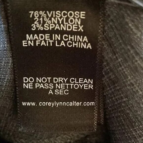 Anthropologie Corey Lynn Calter Nella Back Zip Cropped Gray Pants Size14 - Picture 8 of 8